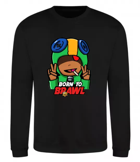 Свитшот Born to Brawl Leon Черный фото