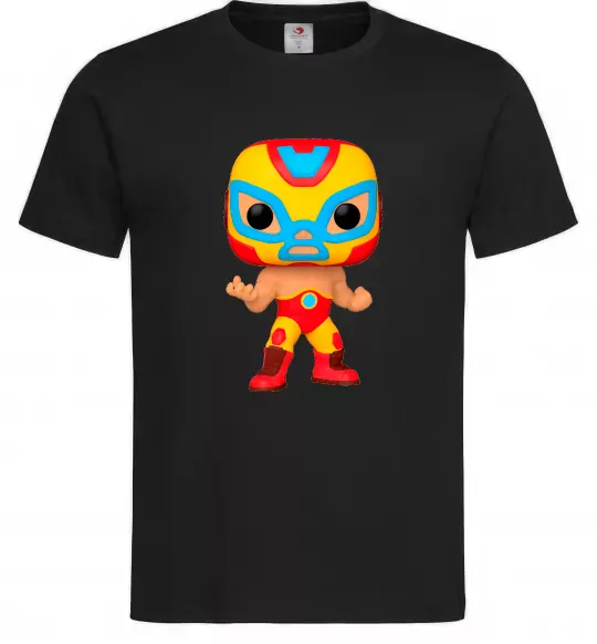 Чоловіча футболка Funko POP luchadores Чорний фото