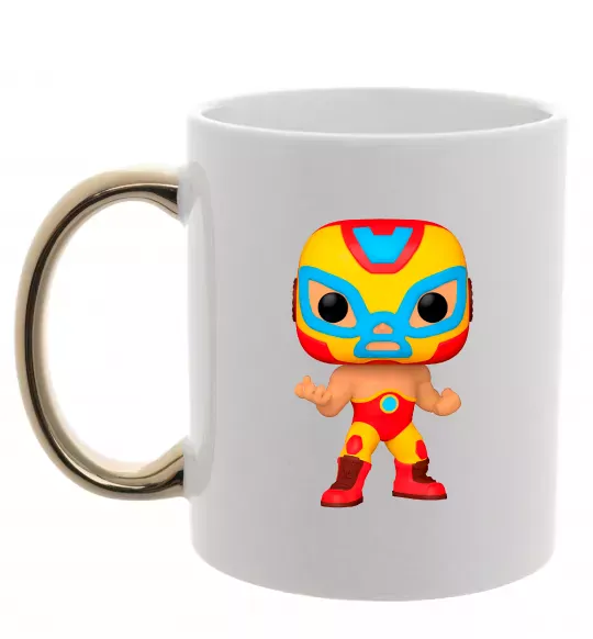 Чашка с цветной ручкой Funko POP luchadores Золото фото