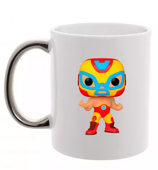 Чашка с цветной ручкой Funko POP luchadores Серебро фото