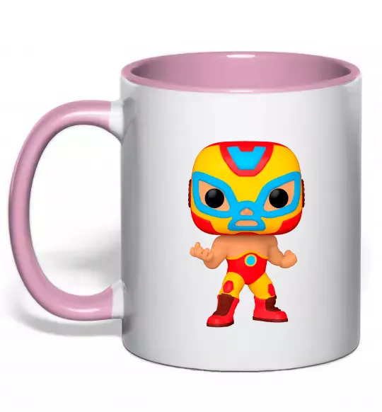Чашка с цветной ручкой Funko POP luchadores Нежно розовый фото
