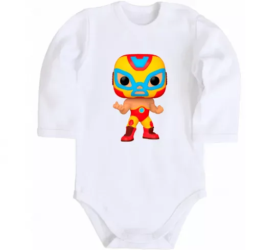 Дитячий бодік Funko POP luchadores Білий фото