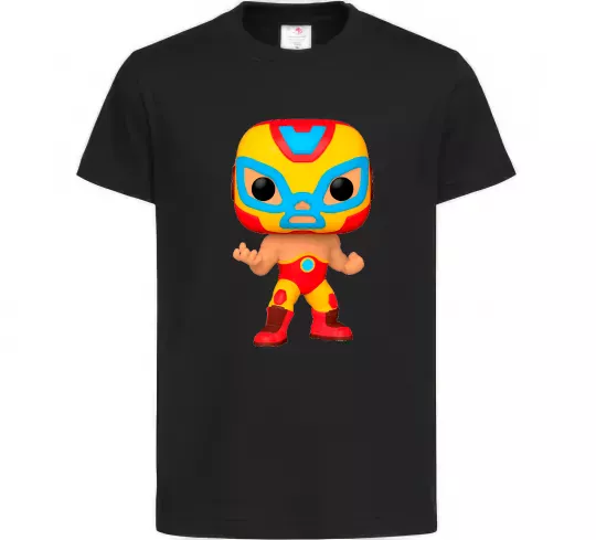Дитяча футболка Funko POP luchadores Чорний фото