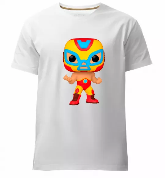 Чоловіча преміум футболка Funko POP luchadores Білий фото