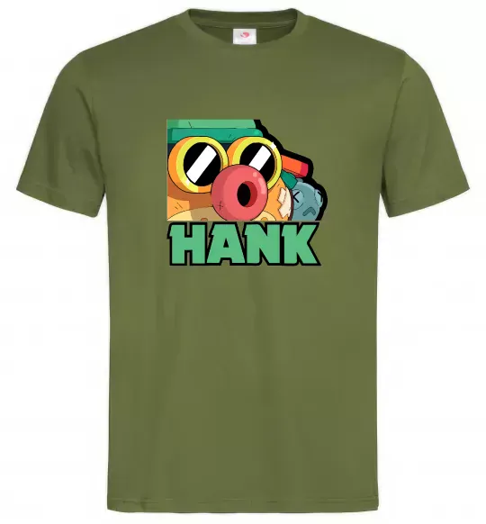 Мужская футболка Brawl Stars Хенк Оливковый фото