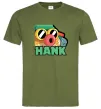 Мужская футболка Brawl Stars Хенк Оливковый фото