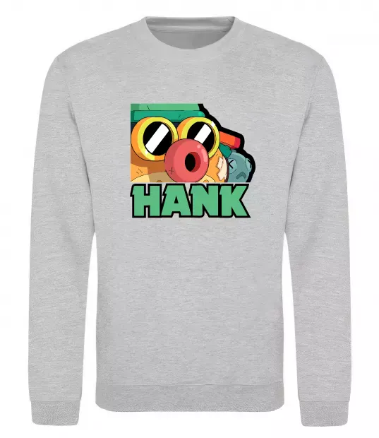 Свитшот Brawl Stars Хенк Серый меланж фото