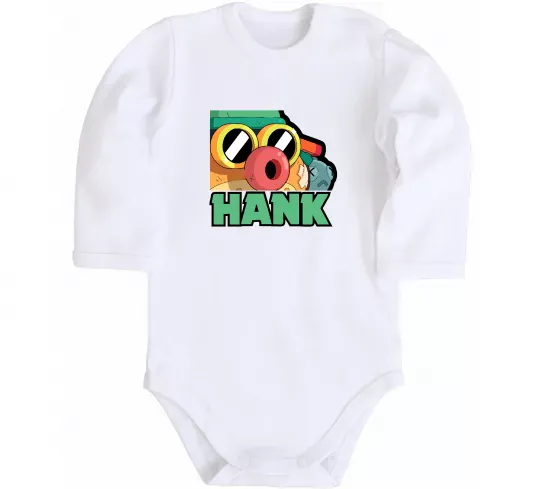 Дитячий бодік Brawl Stars Хенк Білий фото