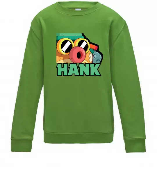 Детский Свитшот Brawl Stars Хенк Лаймовый фото