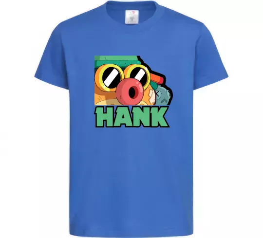 Дитяча футболка Brawl Stars Хенк Яскраво-синій фото