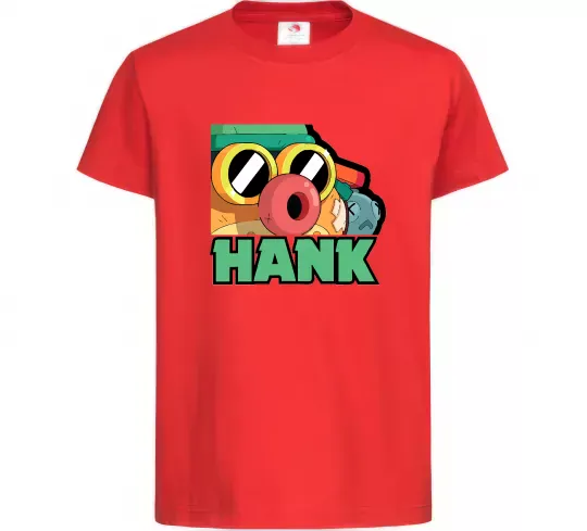 Дитяча футболка Brawl Stars Хенк Червоний фото