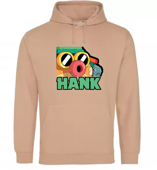 Мужская толстовка (худи) Brawl Stars Хенк Песочный фото