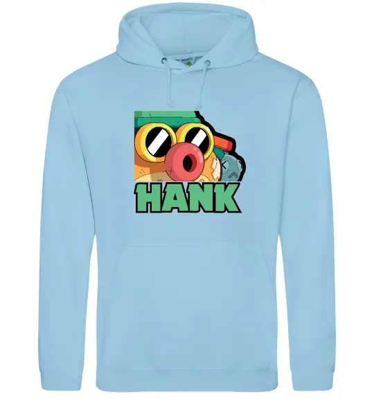 Мужская толстовка (худи) Brawl Stars Хенк Голубой фото