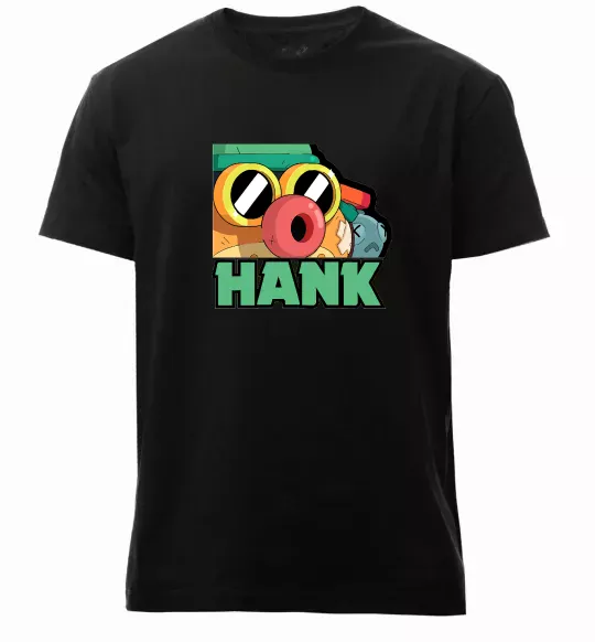 Мужская премиум футболка Brawl Stars Хенк Черный фото