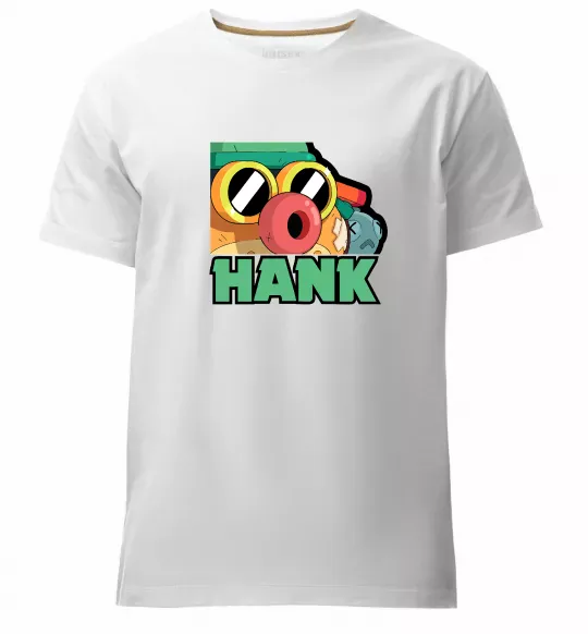 Мужская премиум футболка Brawl Stars Хенк Белый фото