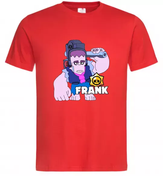 Мужская футболка Brawl Stars Френк Красный фото