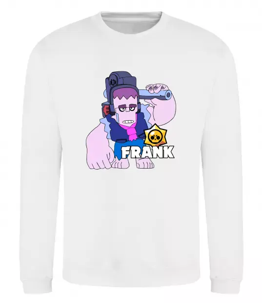 Свитшот Brawl Stars Френк Белый фото