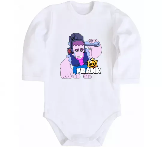 Дитячий бодік Brawl Stars Френк Білий фото