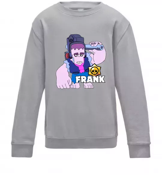 Дитячий світшот Brawl Stars Френк Сірий меланж фото