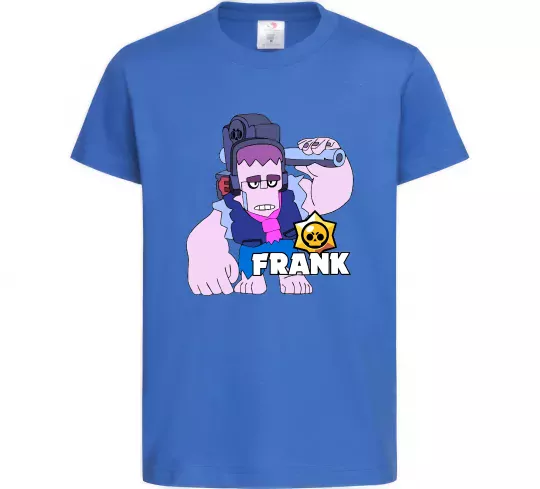 Детская футболка Brawl Stars Френк Ярко-синий фото