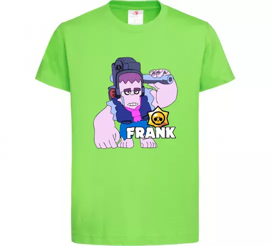 Детская футболка Brawl Stars Френк Лаймовый фото