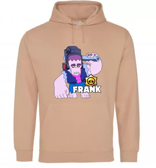 Женская толстовка (худи) Brawl Stars Френк Песочный фото