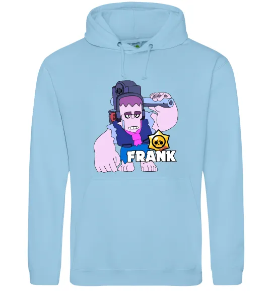 Женская толстовка (худи) Brawl Stars Френк Голубой фото