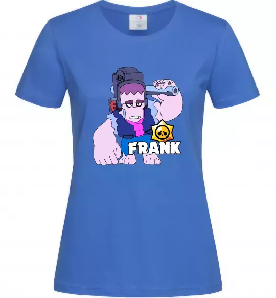 Женская футболка Brawl Stars Френк Ярко-синий фото