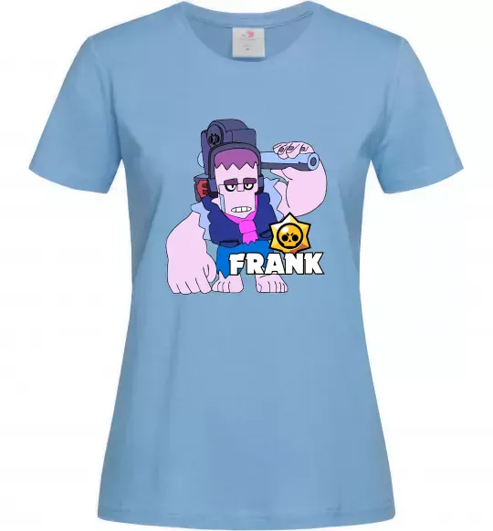 Женская футболка Brawl Stars Френк Голубой фото