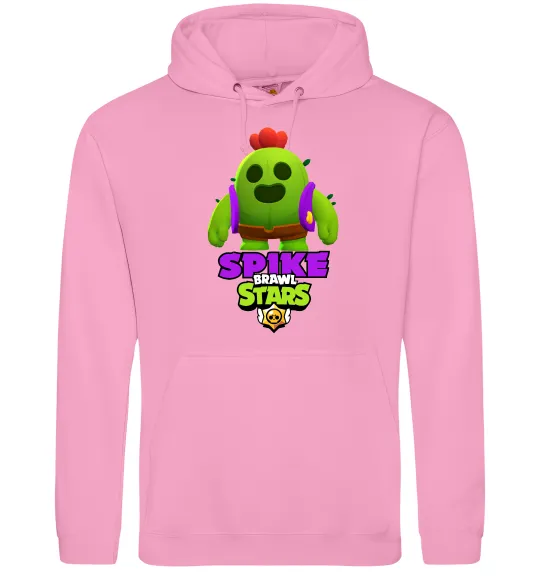 Мужская толстовка (худи) Спайк Розовый фото