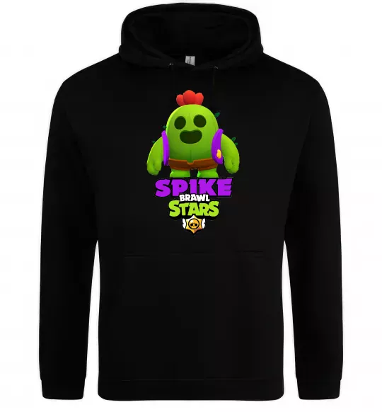 Женская толстовка (худи) Спайк Черный фото