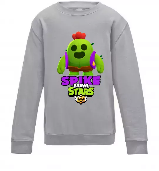 Детский Свитшот Спайк Серый меланж фото