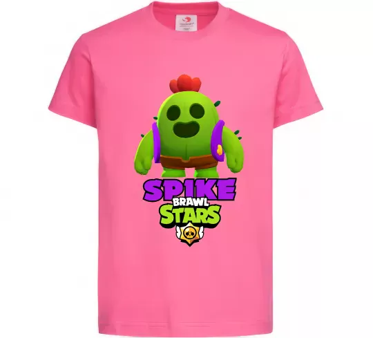 Дитяча футболка Спайк Яскраво-рожевий фото