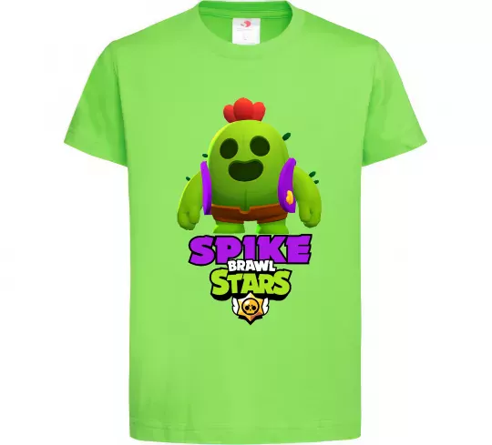 Дитяча футболка Спайк Лаймовий фото