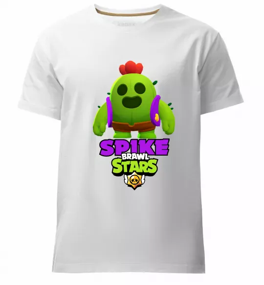 Мужская премиум футболка Спайк Белый фото