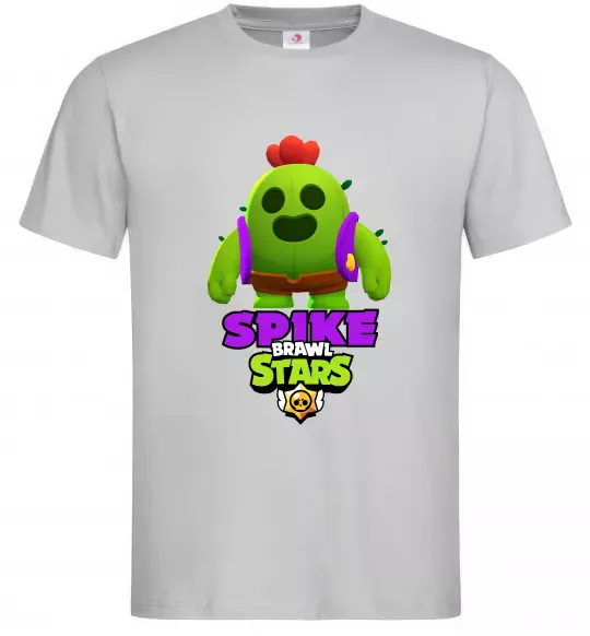 Мужская футболка Спайк Серый фото