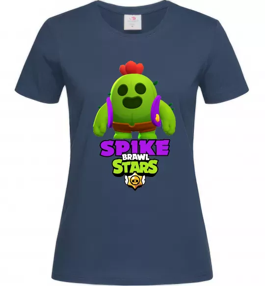 Женская футболка Спайк Темно-синий фото