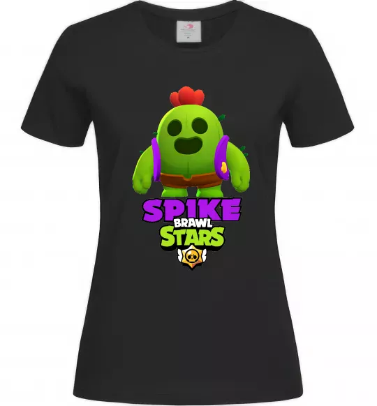 Женская футболка Спайк Черный фото