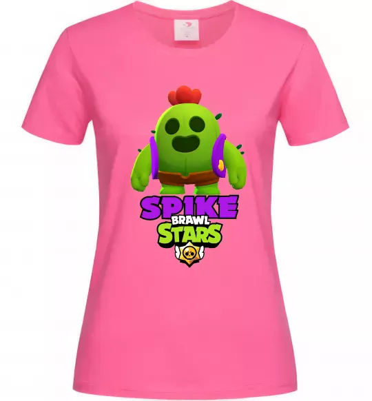 Женская футболка Спайк Ярко-розовый фото