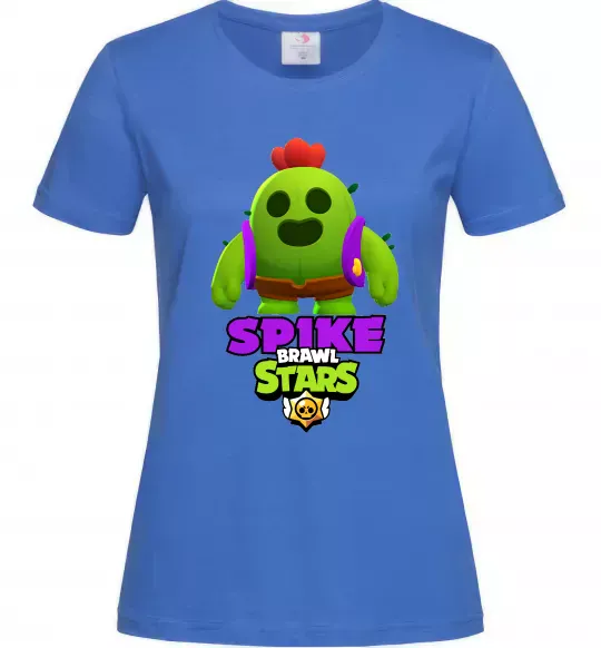 Женская футболка Спайк Ярко-синий фото