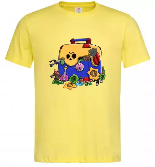 Мужская футболка Brawl Stars скриня Лимонный фото