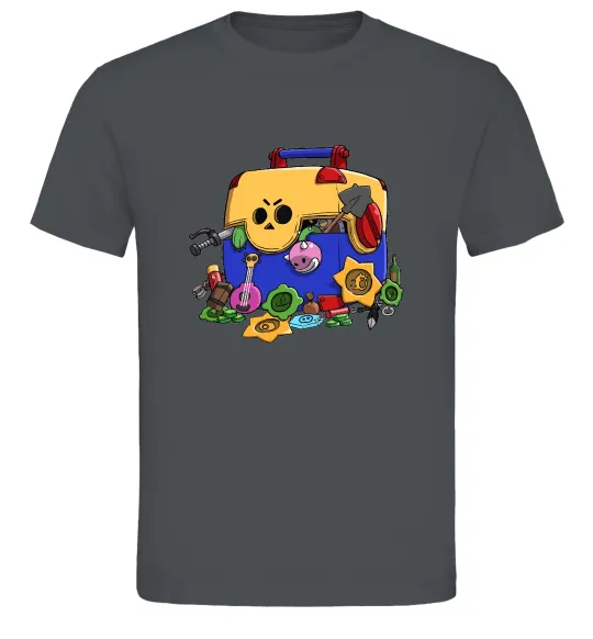 Мужская футболка Brawl Stars скриня Графит фото