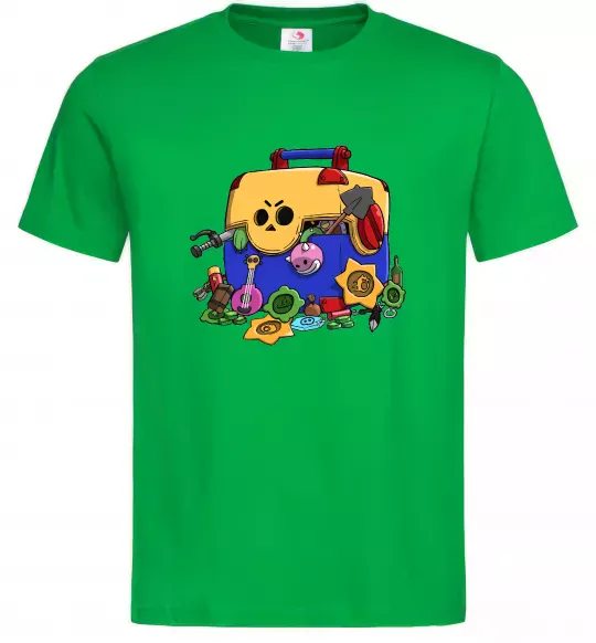Мужская футболка Brawl Stars скриня Зеленый фото