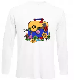 Лонгслив Brawl Stars скриня Белый фото