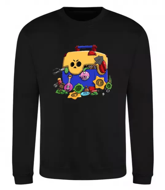 Свитшот Brawl Stars скриня Черный фото