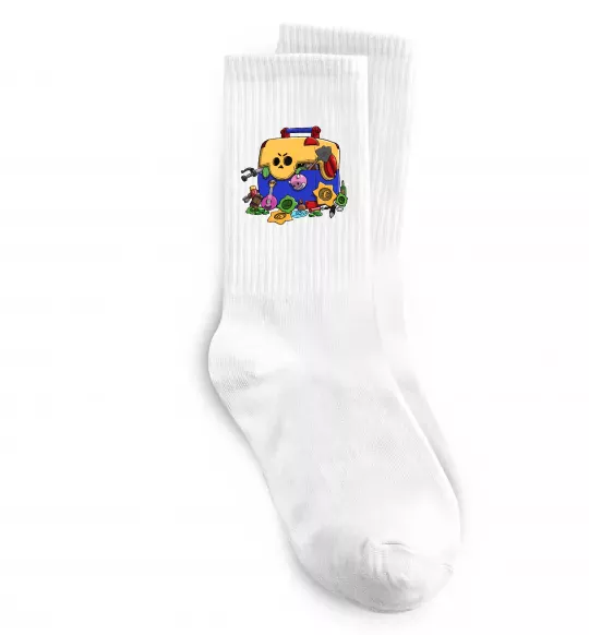 Носки Brawl Stars скриня Белый фото