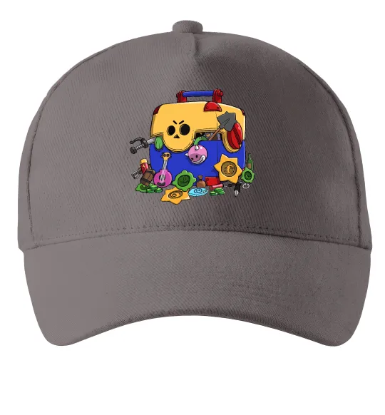 Кепка Brawl Stars скриня Серый фото