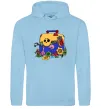 Мужская толстовка (худи) Brawl Stars скриня Голубой фото
