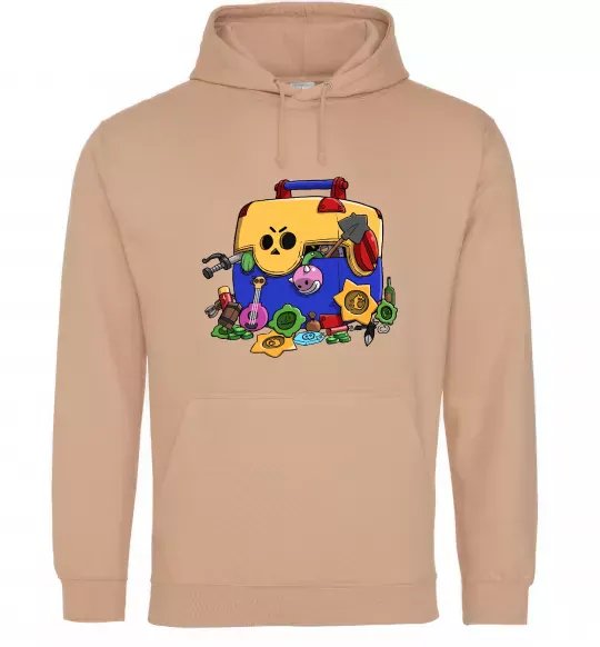 Жіноча толстовка (худі) Brawl Stars скриня Пісочний фото