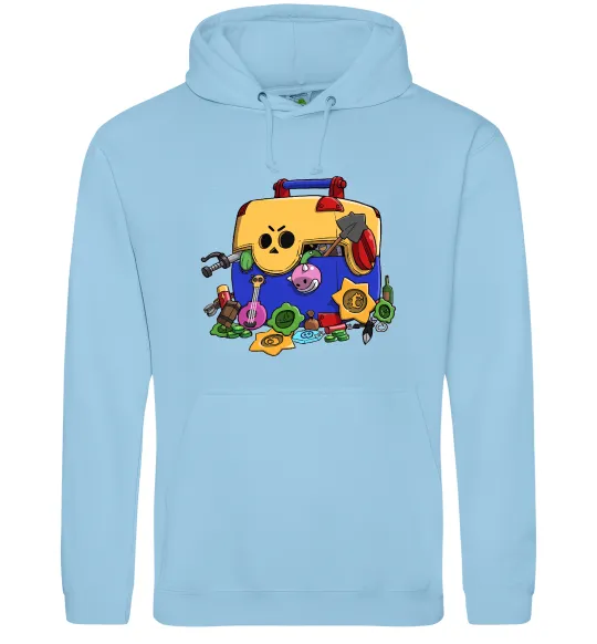 Женская толстовка (худи) Brawl Stars скриня Голубой фото